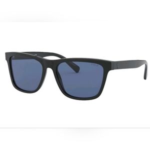 Polo Ralph Lauren Man Sunglasses PH4167 500180 56mm Black - Blue Lens (NIB)